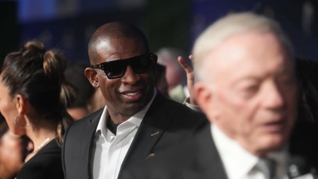 Deion Sanders walks the red carpet before the NFL Honors awards special at the Phoenix Convention Center on Thursday, Feb. 9, 2023.